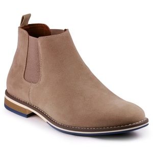 Metrocharm MC130 Beige Slip On Chelsea Boot